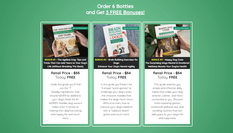 Special Bonuses Of Pawbiotix